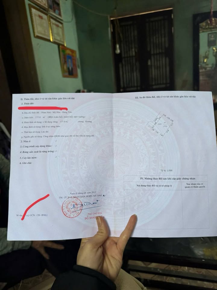 Đất nền Phường Nhân Hòa, Thị xã Mỹ Hào 75m² - Cơ hội đầu tư hiếm có!