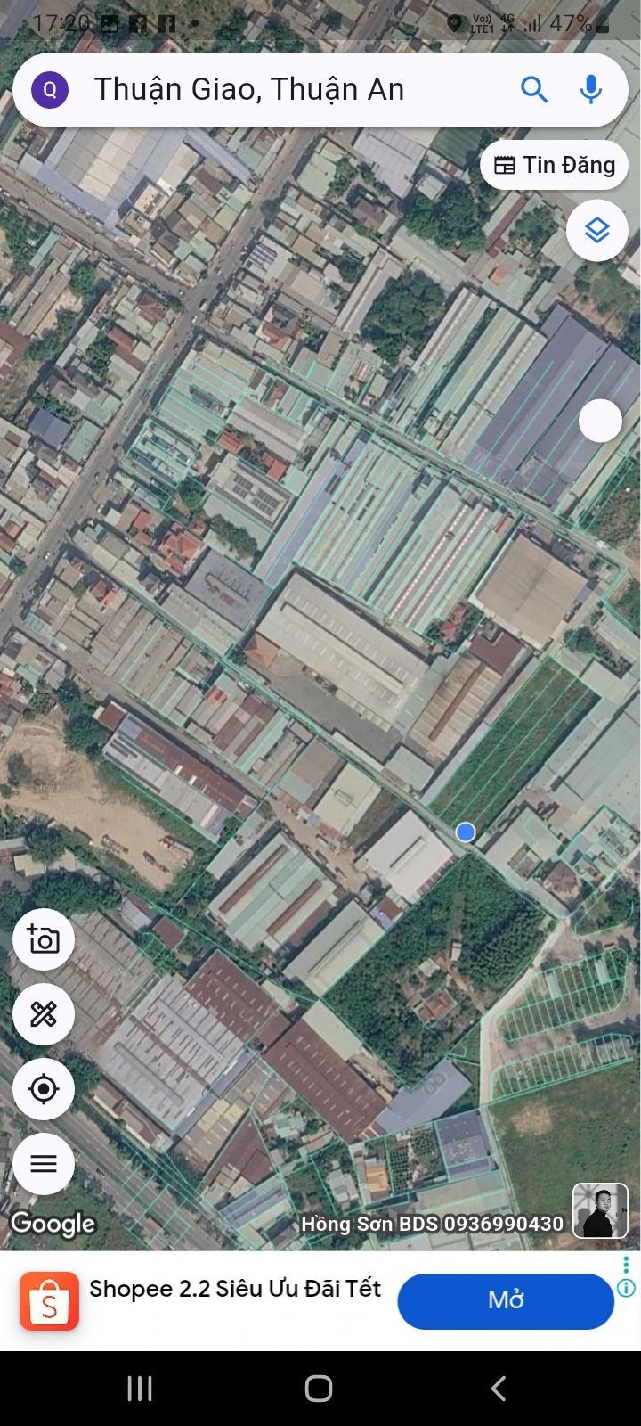 Đất Nở Hậu 1093m² Thuận An - Sổ Đỏ Thổ Cư Đô Thị, Giá Tốt