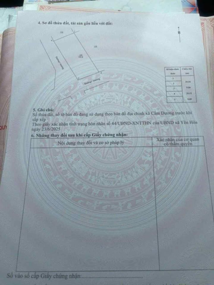 Lô đất Cẩm Dương 180m² giá 550 triệu - Bán gấp chính chủ!