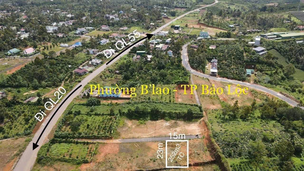 Đất nền B'lao Bảo Lộc 345m² giá 2.35 tỷ - Sổ đỏ chính chủ, xây dựng tự do!