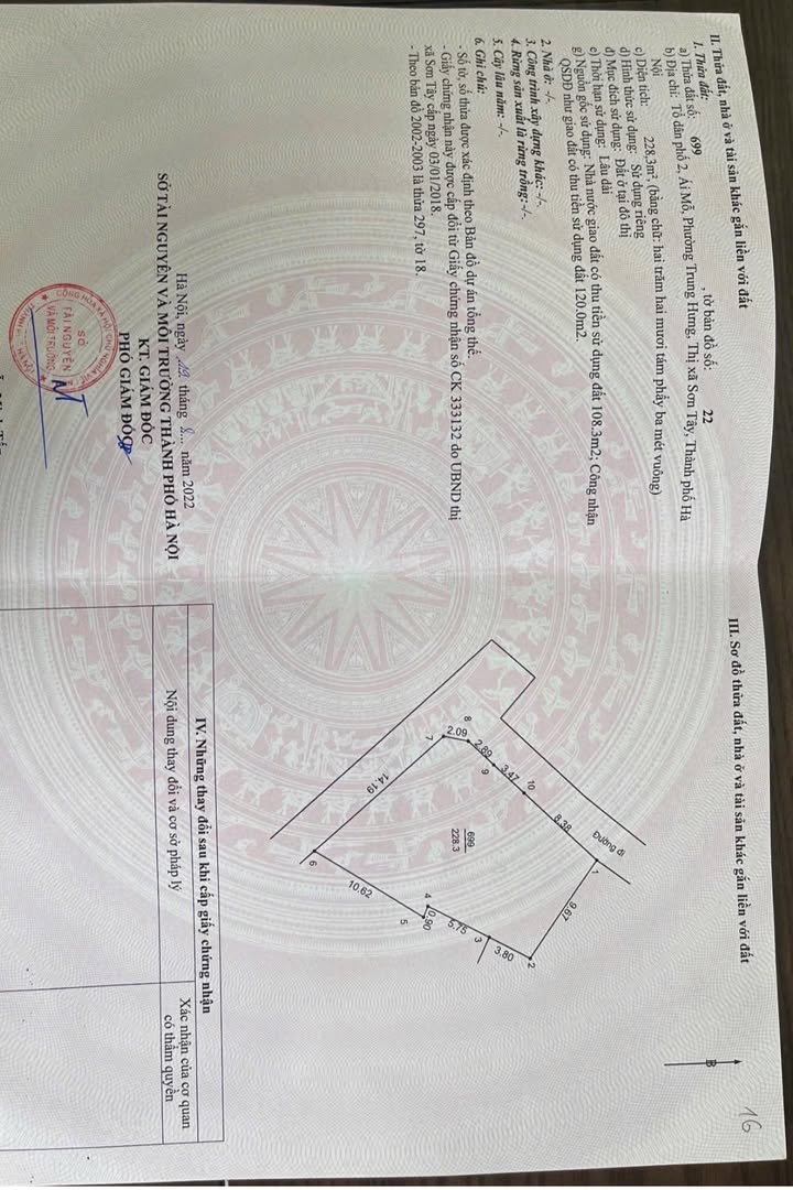 Đất thổ cư 228,3m² Phố Quang Trung - Lô góc 2 mặt tiền, giá hợp lý!