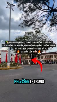 Bán Gấp Nhà Vườn 950m² Trung Tâm Bảo Lộc, Sổ Hồng Riêng