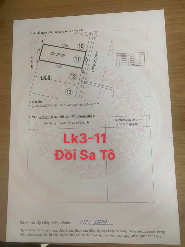 Đất nền Đồi Sato Hạ Long 65m² giá 3.25 tỷ - Pháp lý sổ đỏ chính chủ!