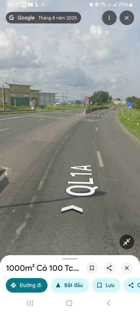 Đất Mặt Tiền QL1A Hàm Thuận Nam 1000m² - Kinh Doanh/Kho Xưởng