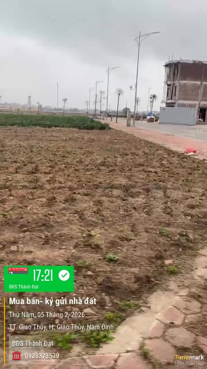 Bán Đất KĐT Hoành Sơn Giao Thủy - 2 Lô Liền Kề 212m² View Hồ, Giá 2.35 Tỷ