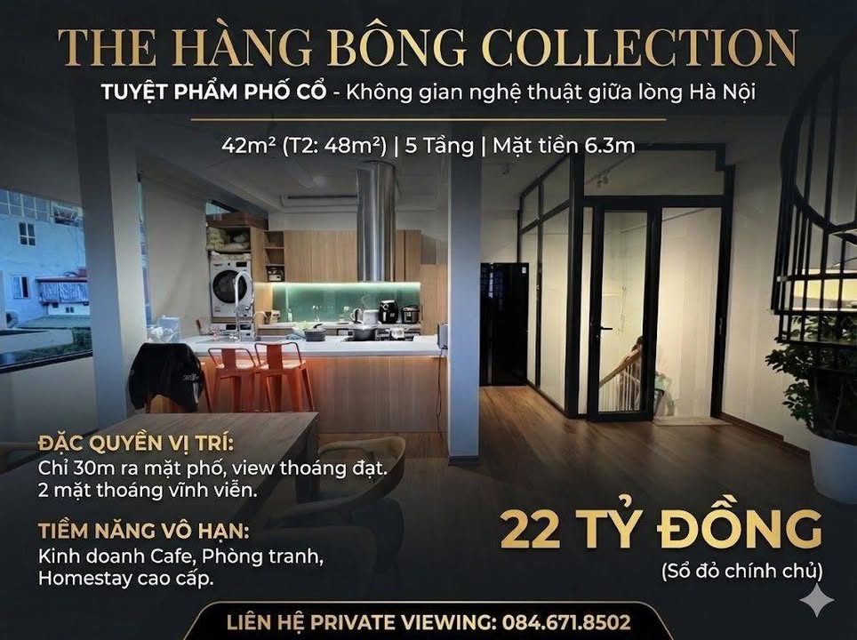 Bán nhà mặt phố Hàng Bông, 42m² giá 22 tỷ - Kinh doanh đắc địa!