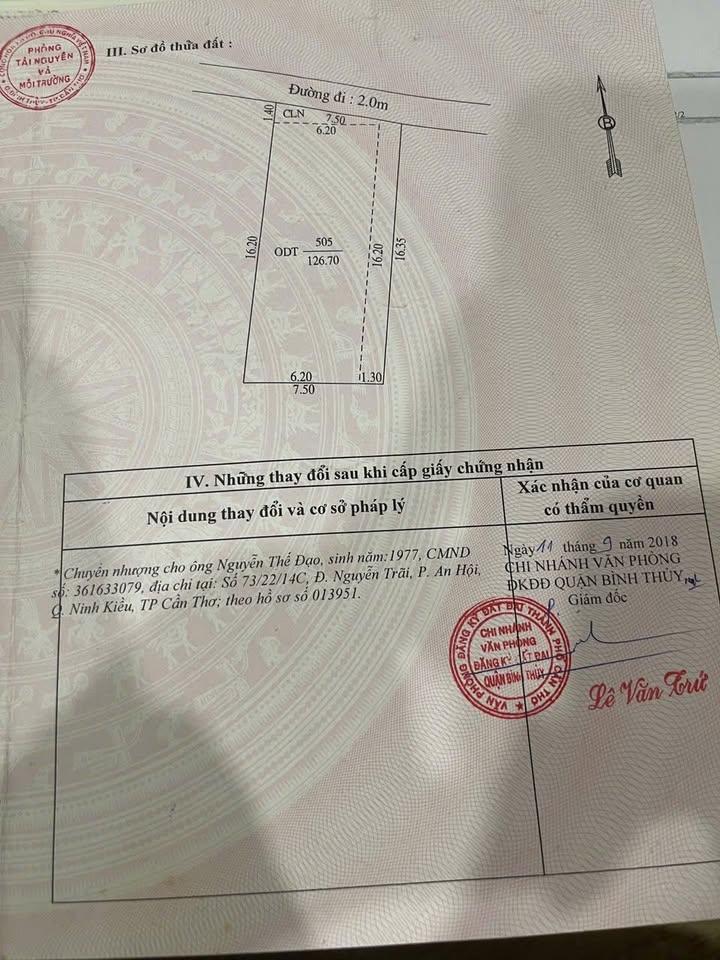 Đất nền Hưng Phú Cái Răng 127m² 560 triệu - Giá tốt hiếm có!