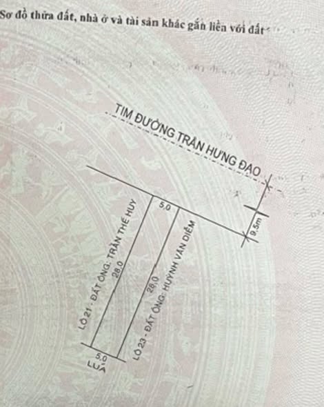 Bán đất Trần Hưng Đạo Hoài Ân 130m² - Sổ đỏ chính chủ cực đẹp