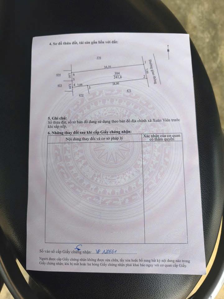 Đất nền thôn Phúc Tuy, xã Xuân Viên, 241m² giá 1.65 tỷ - Đầu tư sinh lời lý tưởng!