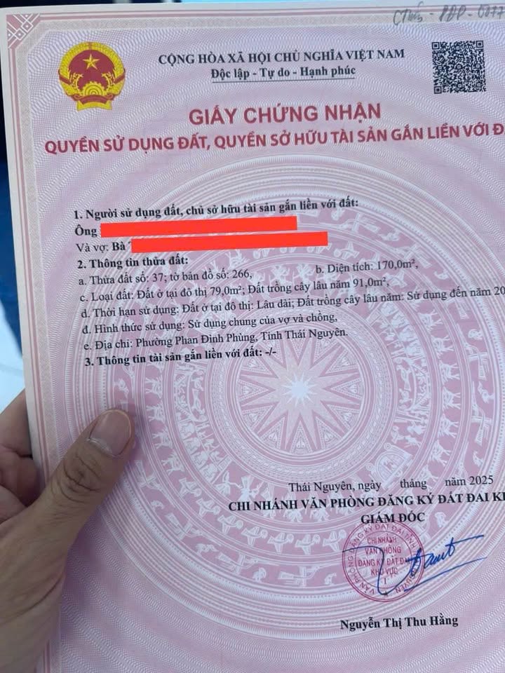 Đất nền 170m² Phường Phan Đình Phùng giá 3.7 tỷ - Vị trí đắc địa, giao thông thuận tiện!