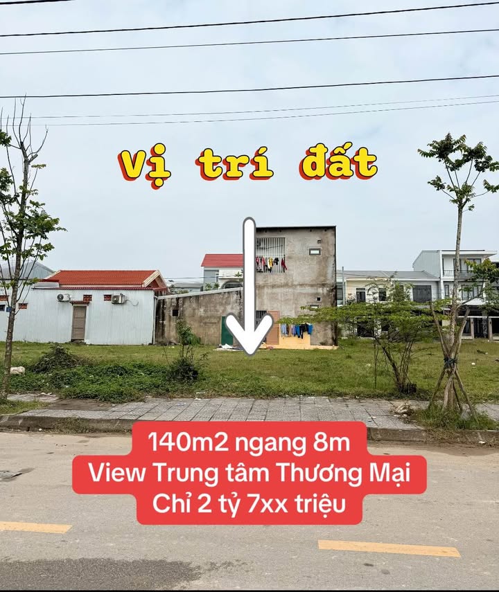 Đất nền KQH Hương Sơ 140m² giá 2.7 tỷ - Sổ đỏ chính chủ, view TTTM!