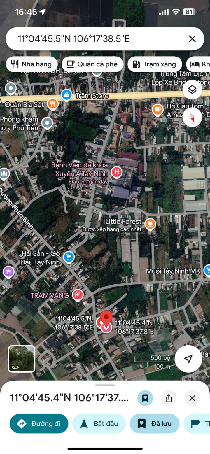 Đất mặt tiền Gò Dầu 1070m² giá 4 tỷ - Sau BV Xuyên Á