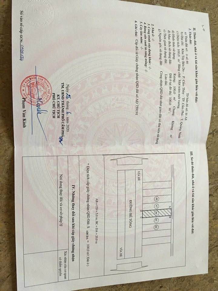 Đất liền kề Tây Bến Do Cẩm Thủy 100m² giá 2 tỷ - Hướng Nam, vị trí đắc địa