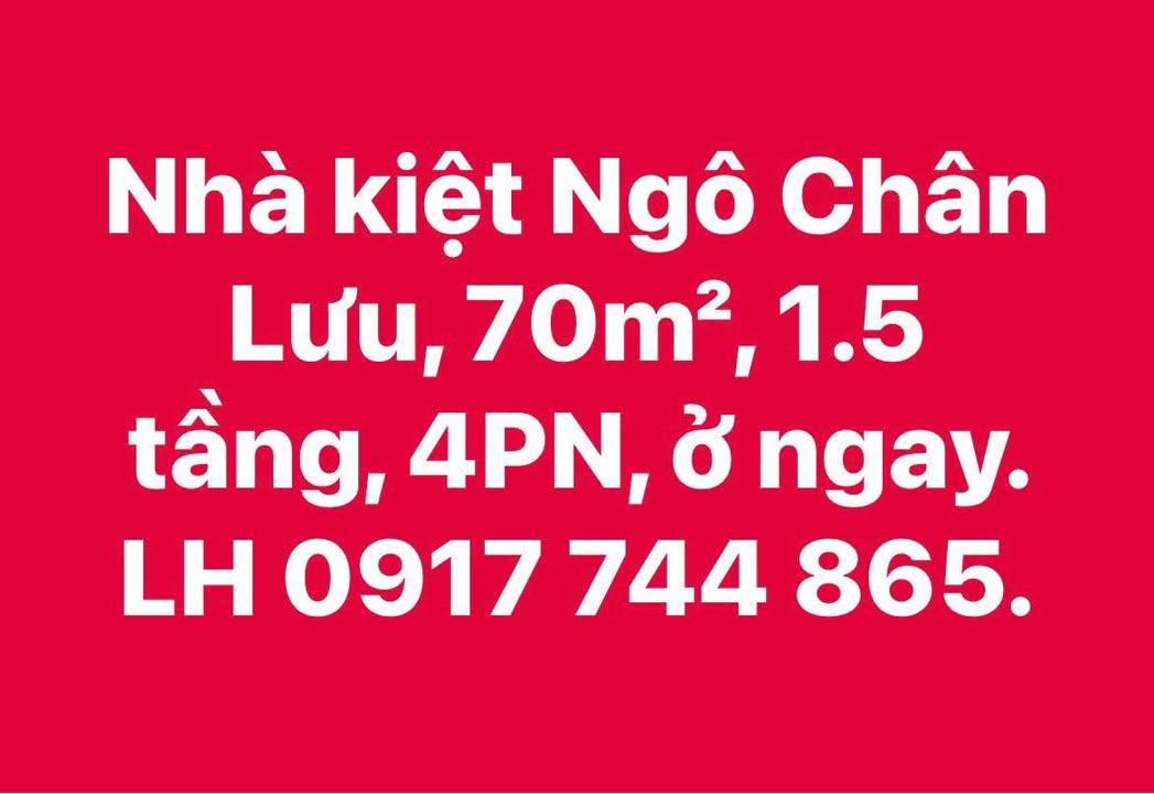Nhà riêng Ngô Chân Lưu 70m² 4PN - Chính chủ bán gấp ở ngay!