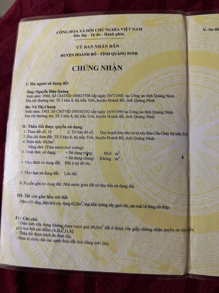 Bán nhà mặt đường tổ 5 khu Trới 8, phường Hoành Bồ, 80m² giá 3.05 tỷ - Vị trí thuận lợi!