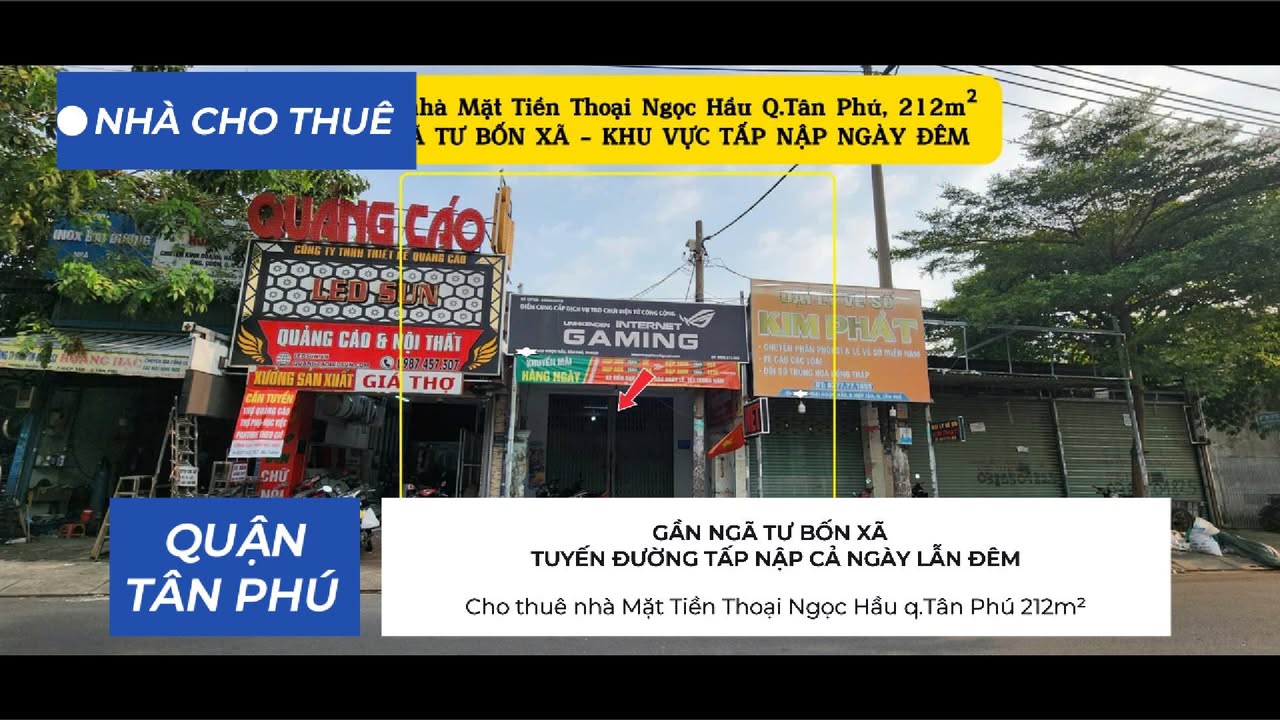 Nhà Mặt Tiền Thoại Ngọc Hầu, Tân Phú 212m² - Kinh Doanh Ngay!