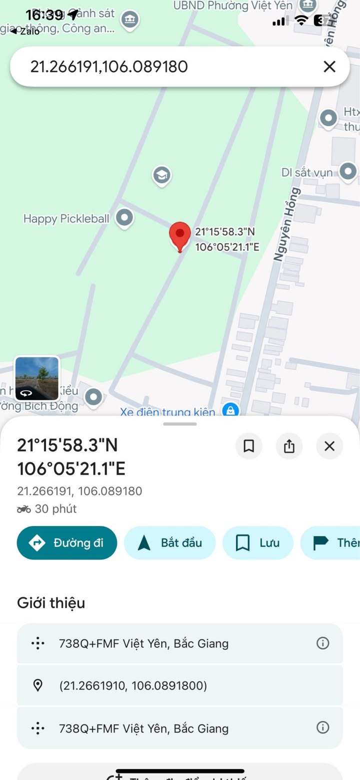 Cho thuê đất Bích Động Việt Yên 170m² - Đường to ô tô