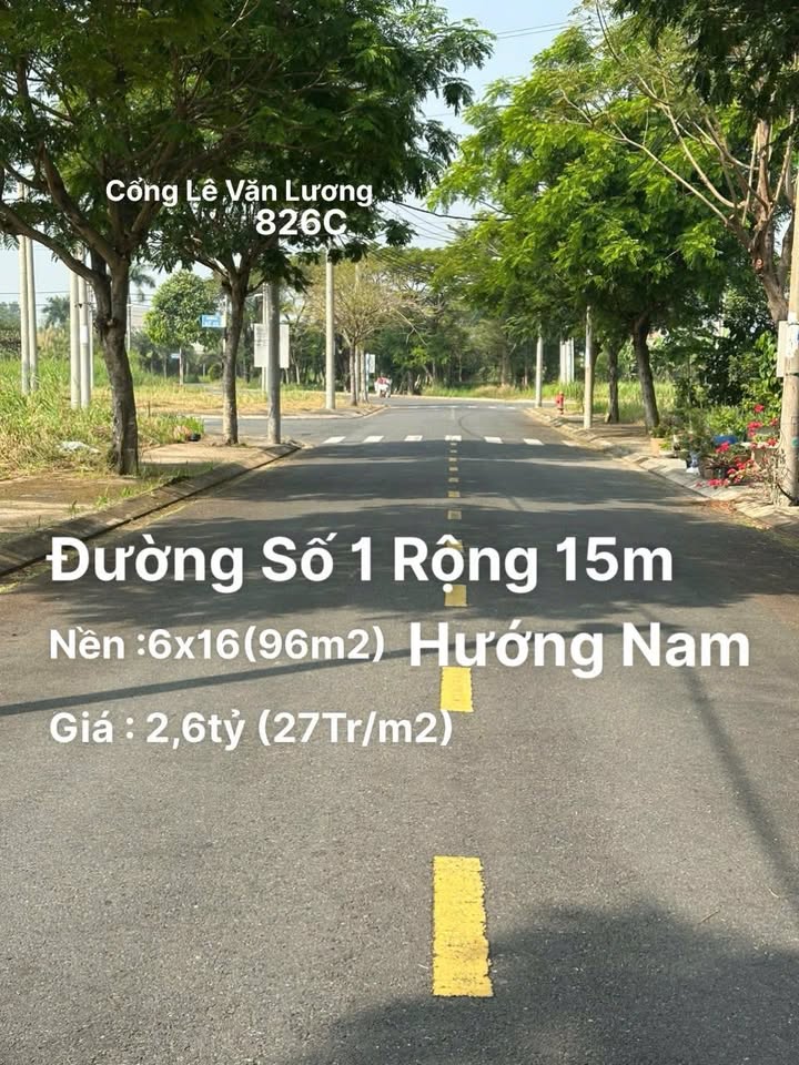 Đất nền Sài Gòn Village Long An 96m² giá 2.6 tỷ - Sổ đỏ chính chủ!