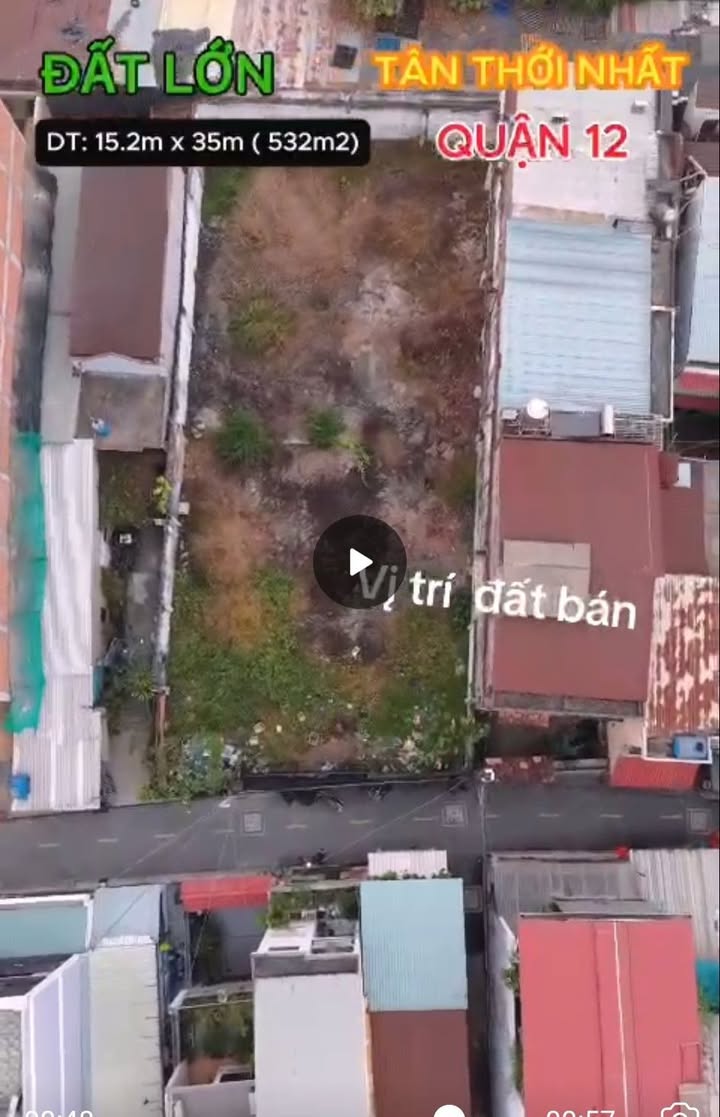 Đất Vàng Quận 12 - 525m² Sẵn Sàng Xây DV, Khách Sạn, Biệt Thự