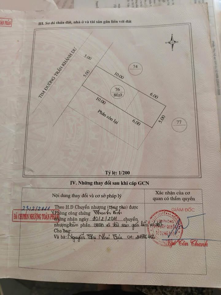 Nhà cấp 4 Trần Khánh Dư, Quy Nhơn 80m² giá 7.2 tỷ - Đối diện chợ sầm uất!