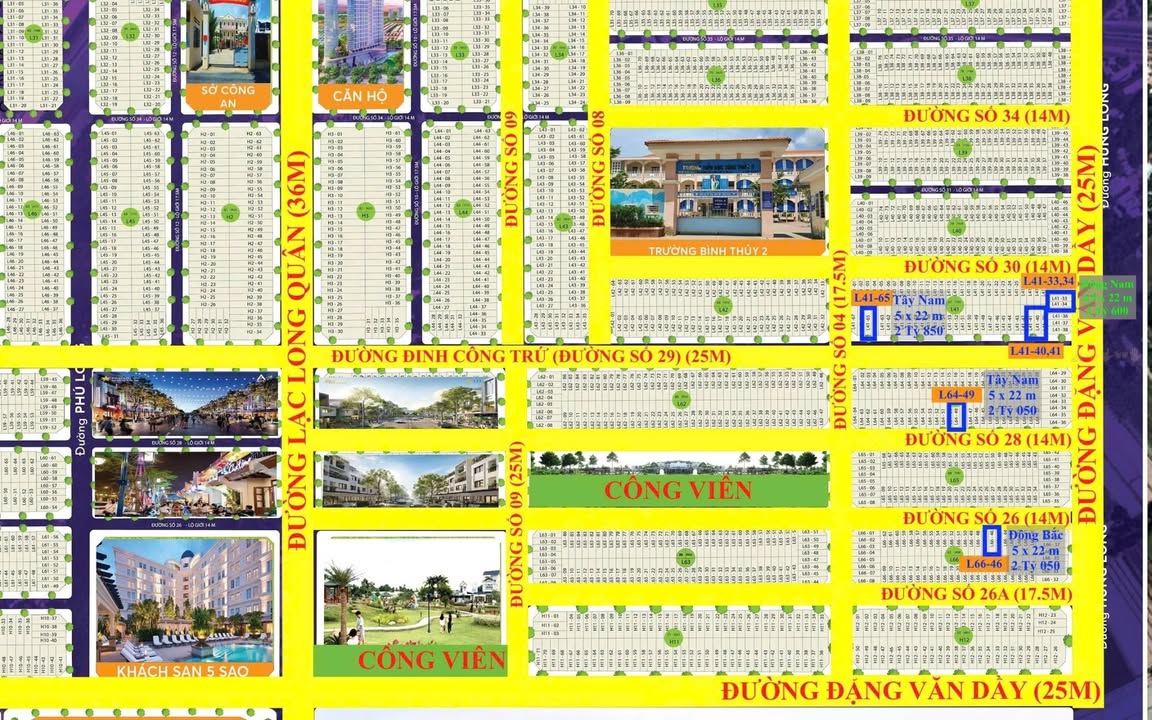 Đất nền đẹp 5x22m KDC Ngân Thuận - Stella Mega Cần Thơ giá 2.05 tỷ - Đầu tư sinh lời cao!