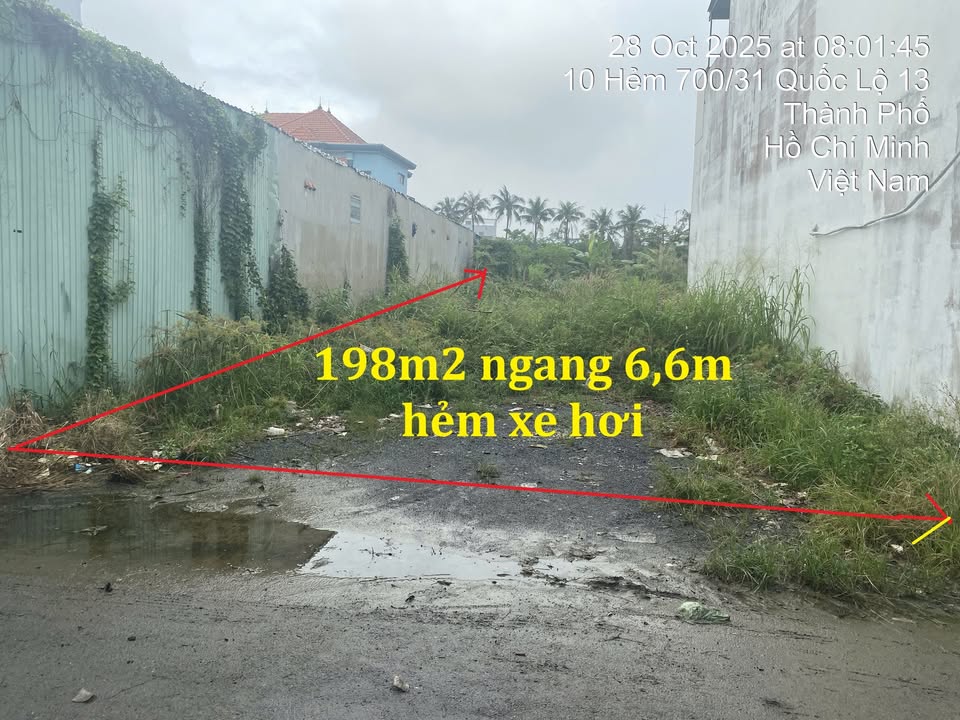 Đất Nền Thủ Đức 198m² Giá 1x Tỷ - Sổ Đỏ Chính Chủ Xây Dựng Tự Do