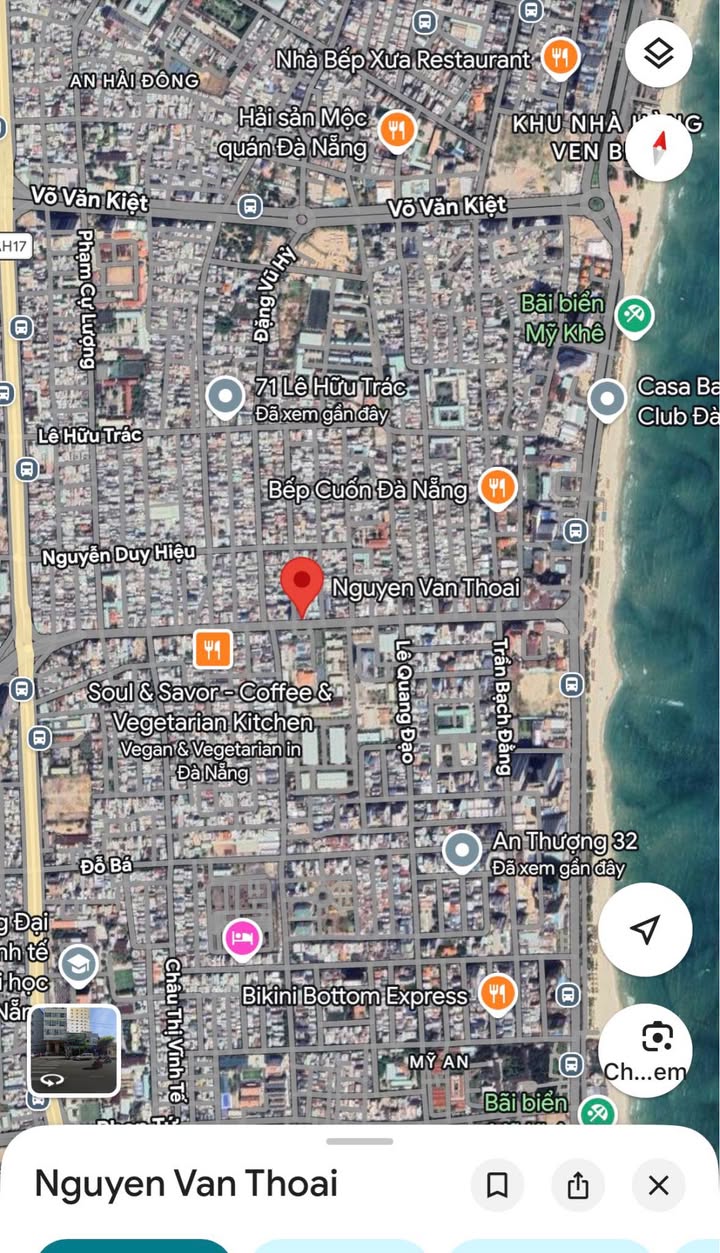 Bán đất Nguyễn Văn Thoại Ngũ Hành Sơn 94m² 10 tỷ - Vị trí đắc địa kinh doanh!