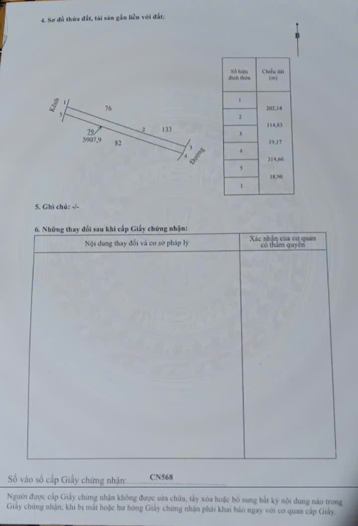 Đất Ruộng Bình Thành, Giồng Trôm 5900m² - Đầu tư dài hạn!