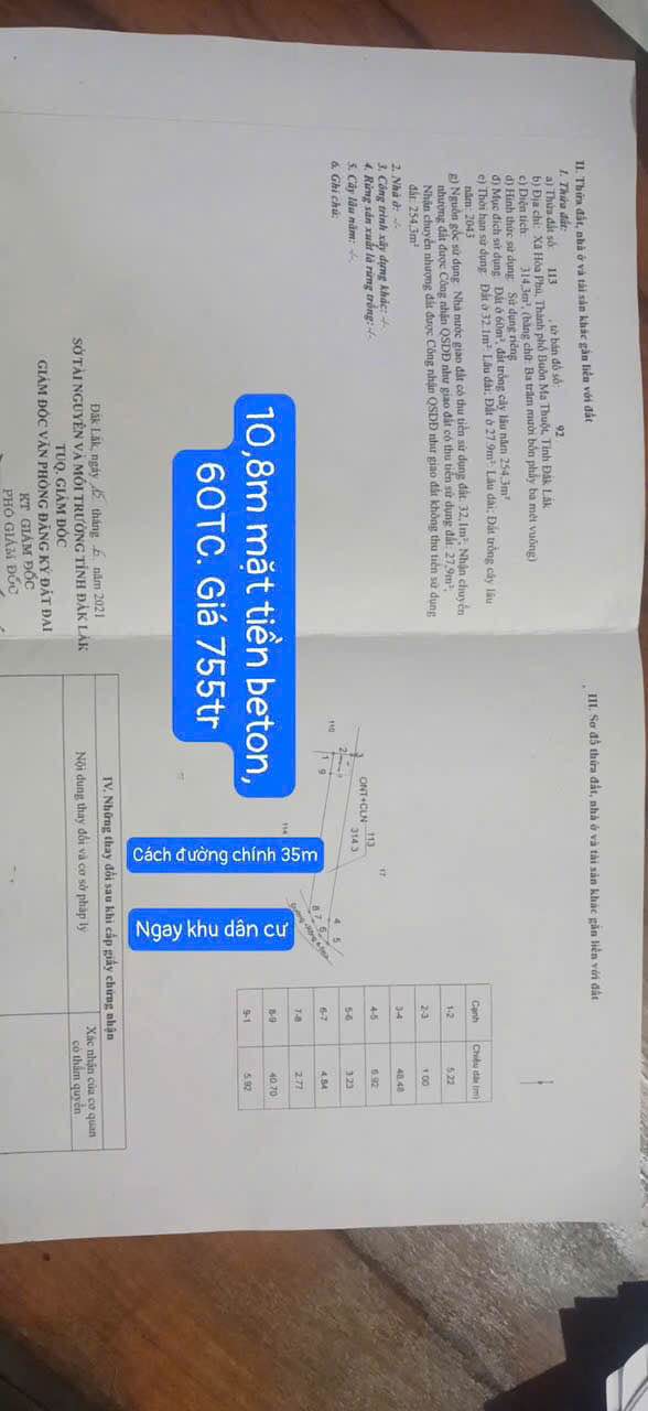 Bán đất nền Hòa Phú, Buôn Ma Thuột - Sẵn thổ cư, tiềm năng tăng giá