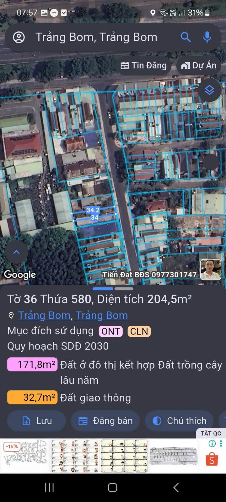 FrontHouse Thị Trấn Trảng Bom 204.5m² giá 4 tỷ - Kinh doanh sầm uất!