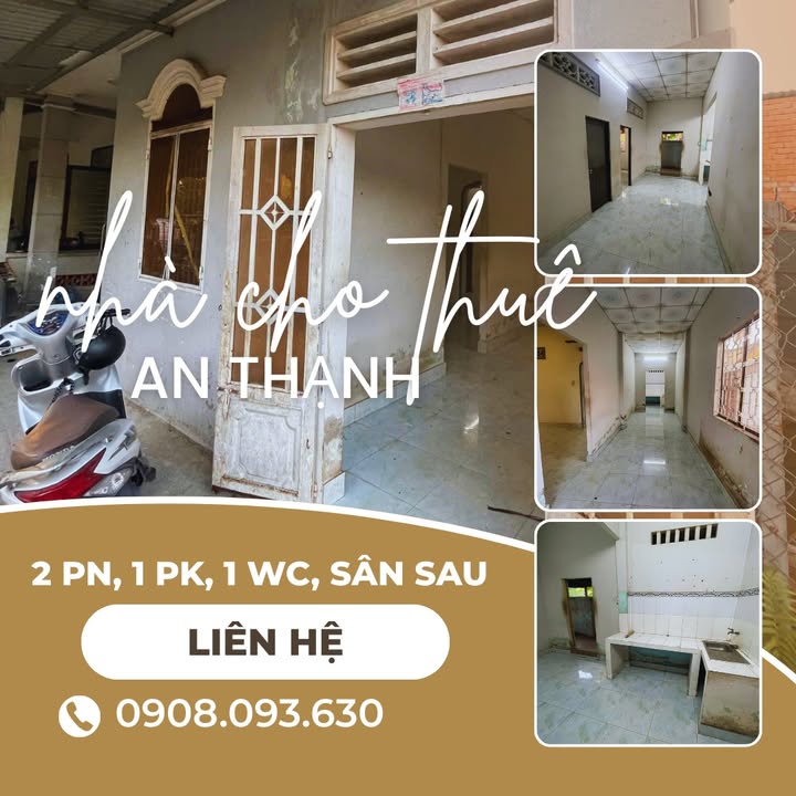 Nhà Nguyên Căn 2PN Phường Tân An, Thủ Dầu Một - Giá Chỉ 3.5 Triệu/Tháng