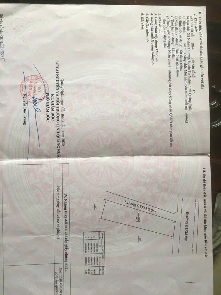 Đất nền Xã Nghĩa Hòa Tư Nghĩa 140m² - Tiềm năng tăng giá vượt trội!