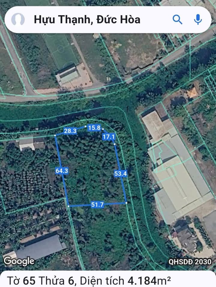 Đất vườn TL 824 Đức Hòa 10.490m² - Đường to ô tô