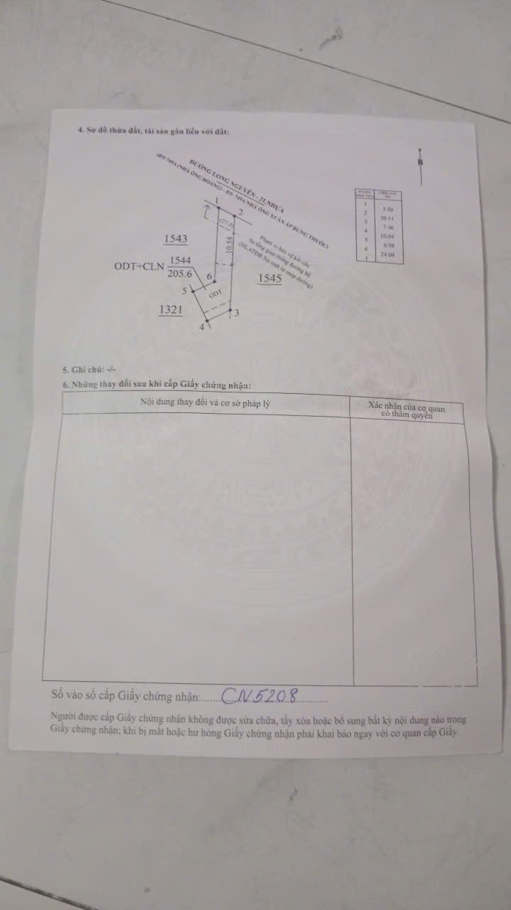 Đất nền Long Nguyên Bàu Bàng 205m² - Sổ đỏ chính chủ!