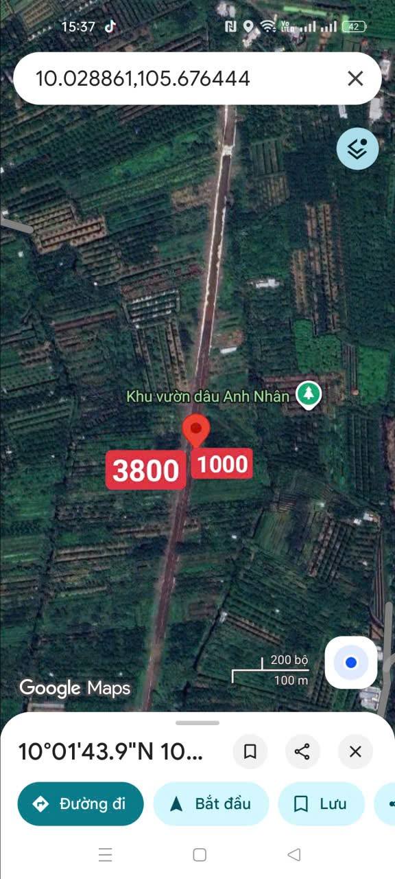 Đất công mặt tiền đường 917, Quận Bình Thủy - Diện tích 1000m² giá 4 tỷ - Cơ hội đầu tư hấp dẫn!