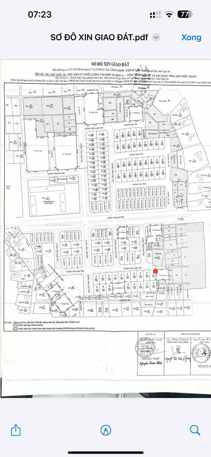 Đất nền dự án Ông Phúc - Xã Quỳnh Diễn 240m² giá tốt cho kinh doanh