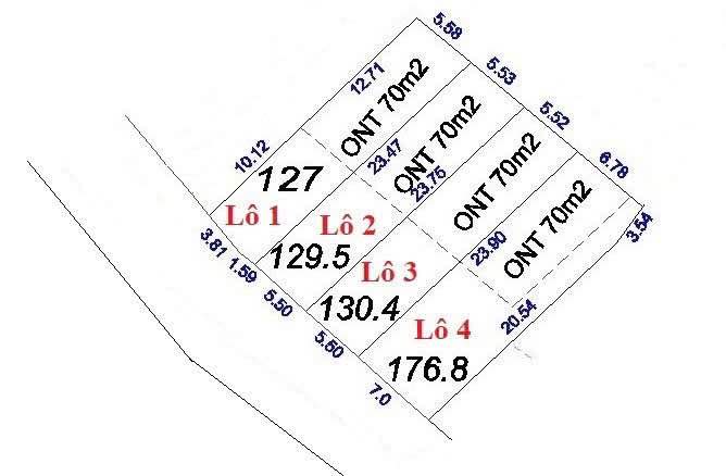 Đất nền Huyện Quế Võ, Bắc Ninh - Diện tích 176m², mặt tiền 7m - Cơ hội đầu tư hấp dẫn!