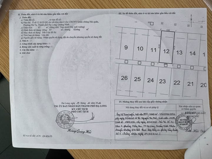 Đất Lữ Đoàn 170 Hạ Long 87m² - Sổ đỏ chính chủ, giá F0 cực tốt!