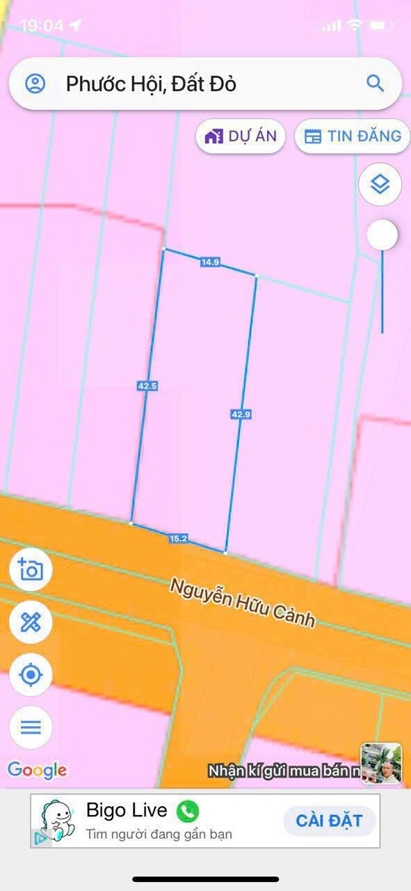 Nhà mặt tiền Nguyễn Hữu Cảnh, Đất Đỏ 631m² - Mặt tiền kinh doanh!