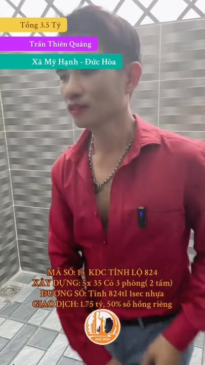 Nhà phố mặt tiền Tỉnh Lộ 824 Đức Hòa 175m² - Vị trí đắc địa kinh doanh ngay!