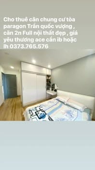 Cho thuê Căn hộ Paragon Cầu Giấy 2PN Full Nội thất - Giá tốt