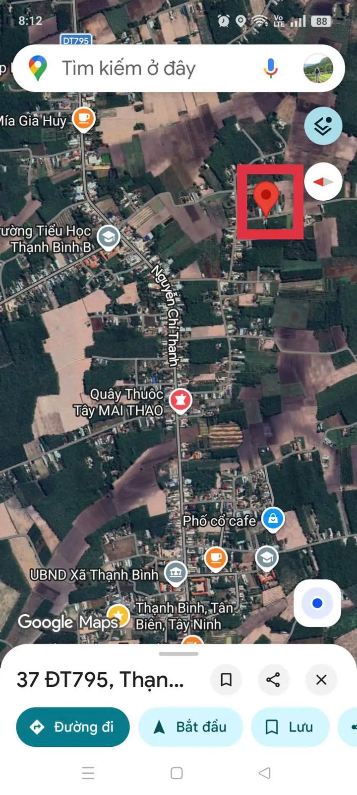 Đất thổ cư Ấp Thạnh Lộc, Xã Thạnh Bình, Tân Biên, 240m² chỉ 250 triệu - Cơ hội đầu tư hấp dẫn!