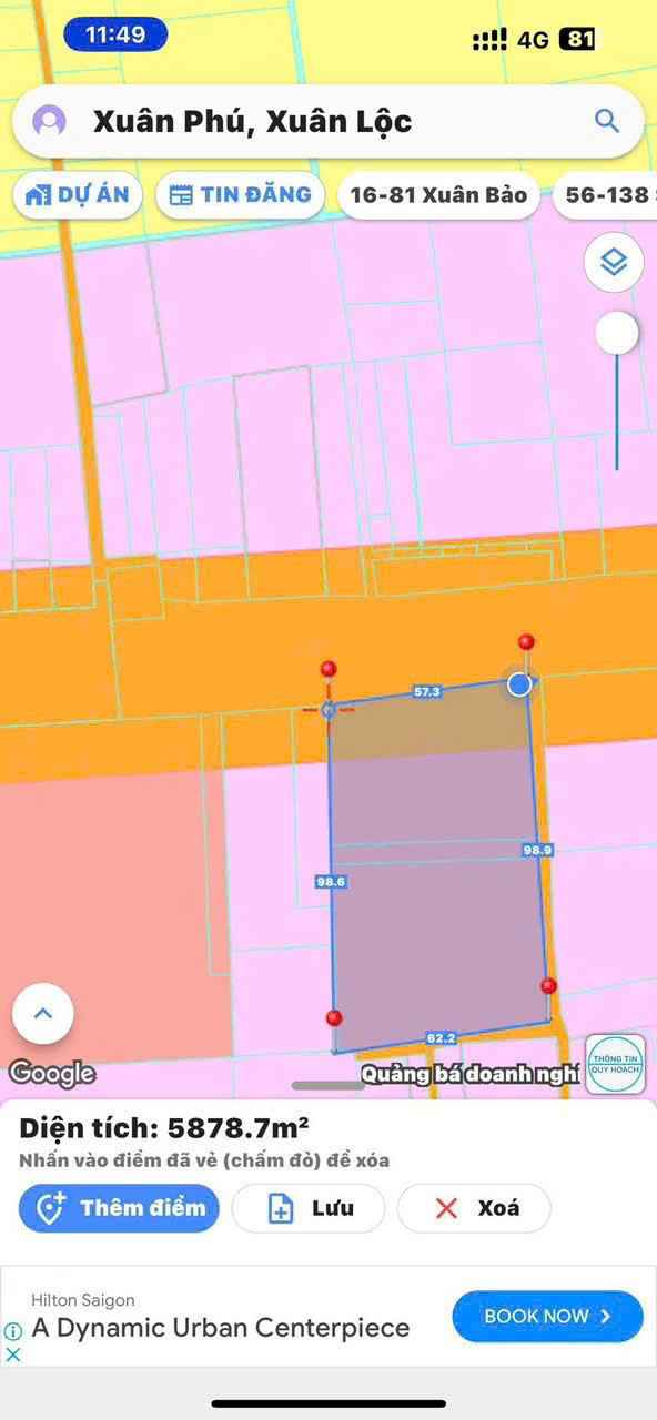 Bán Đất Mặt Tiền QL1A Xuân Lộc, Đồng Nai - 5800m² SKC, 3 Mặt Tiền