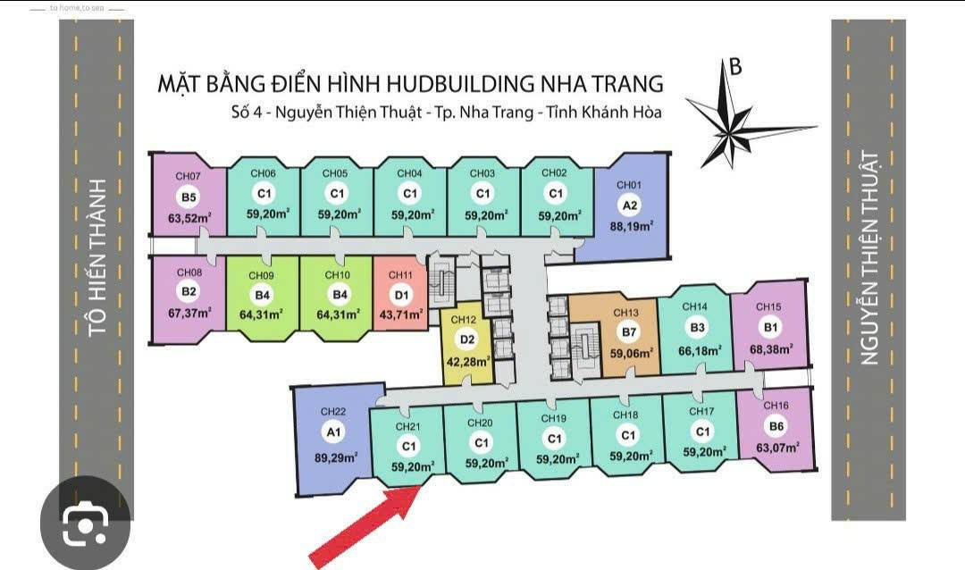 Căn hộ Hud số 4 Nguyễn Thiện Thuật 59m² giá 5.3 tỷ - Full nội thất cao cấp