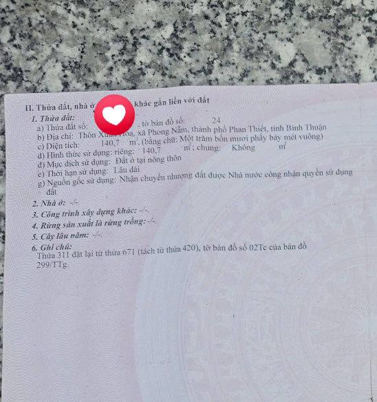 Nhà 140m² Thổ Cư, Gần Ga Lê Duẩn Phan Thiết - Giá 1.55 Tỷ