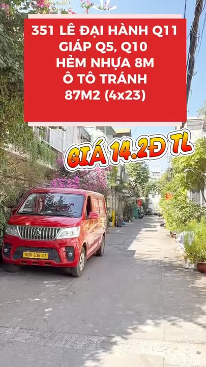 FrontHouse 351 Lê Đại Hành Q11 87m² giá 14.2 tỷ - Ô tô vào tận nhà!