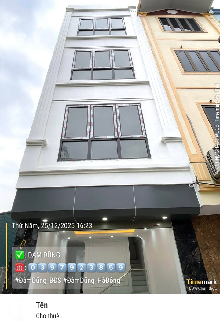 Nhà lô góc Trinh Lương - Phú Lương 43.7m² giá thỏa thuận - Thiết kế hiện đại, thang máy tiện lợi!