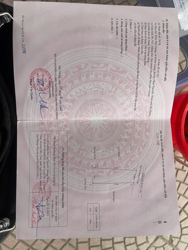 Đất nền Kênh Giang Thủy Nguyên 66.7m² – Vị trí đẹp, giá tốt!