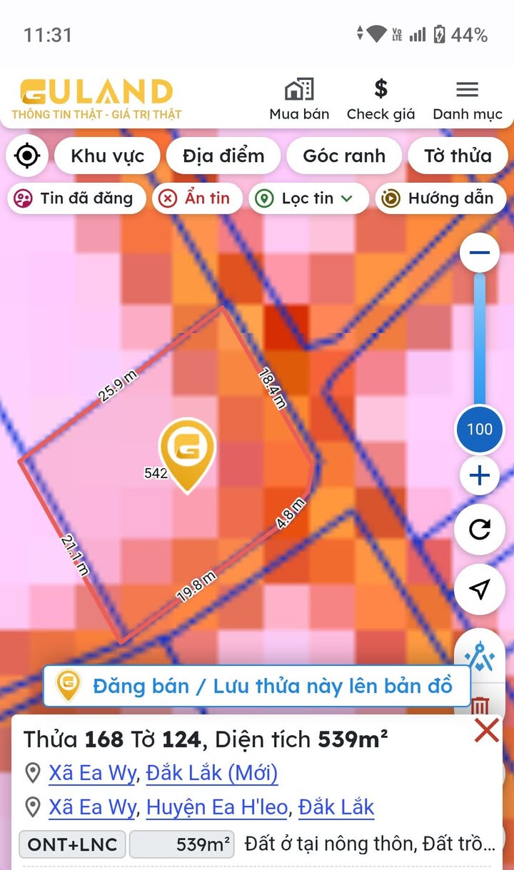 Đất nền Ea Wy Ea H'leo 504m² giá 1.98 tỷ - Sổ đỏ chính chủ!