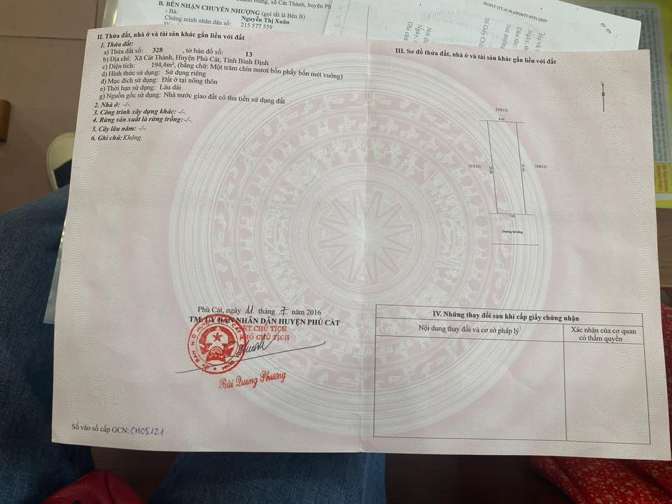 Đất nền Cát Thành, Phù Cát 195m² giá 700 triệu - Đầu tư sinh lời ngay!